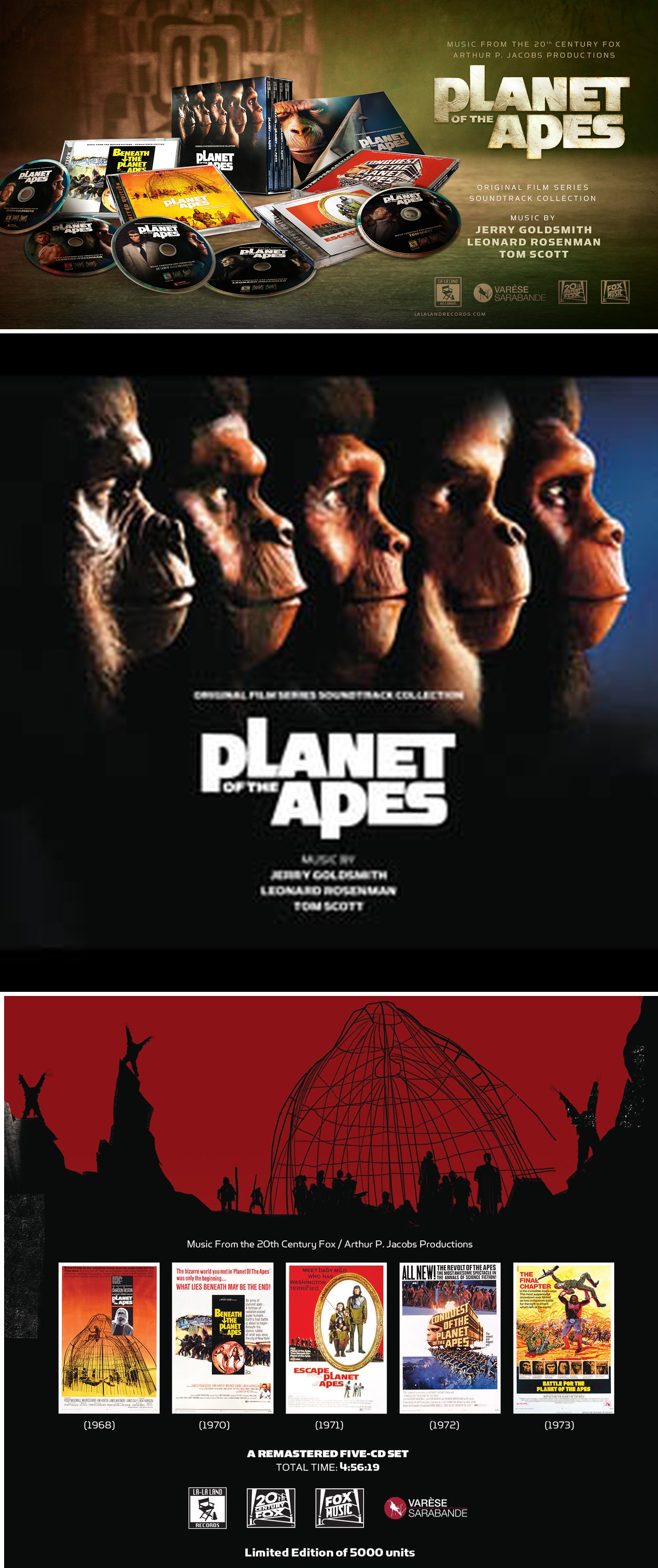 Planet Of The Apes Limited Edition (5-Cd Box Set)   